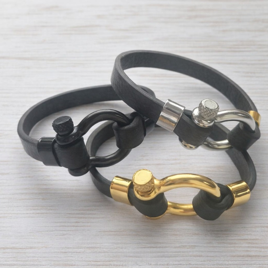 Ranger Shackle Leather Bracelet