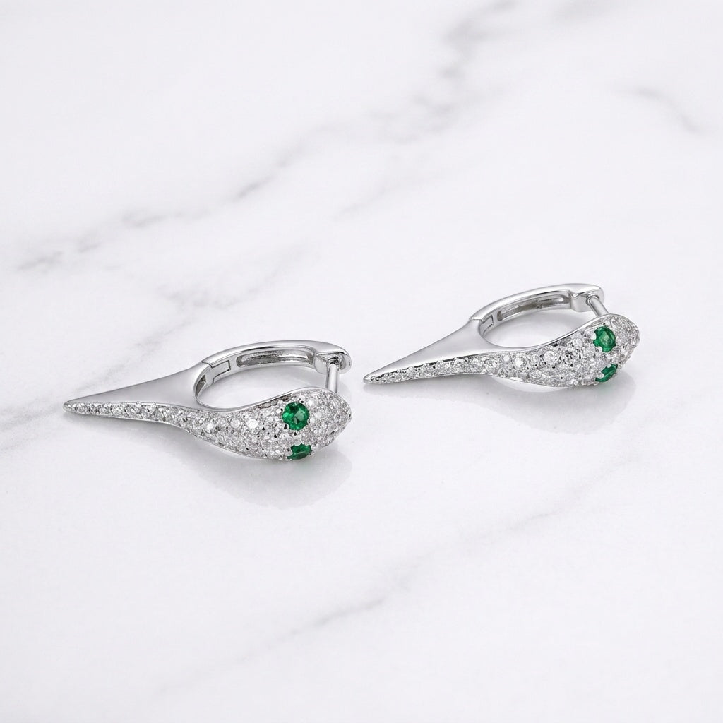 Emerald Gaze Earrings