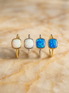 Opal square rings