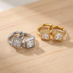 Regalia Princess-Cut Simulated Diamond Huggie Hoop Earrings