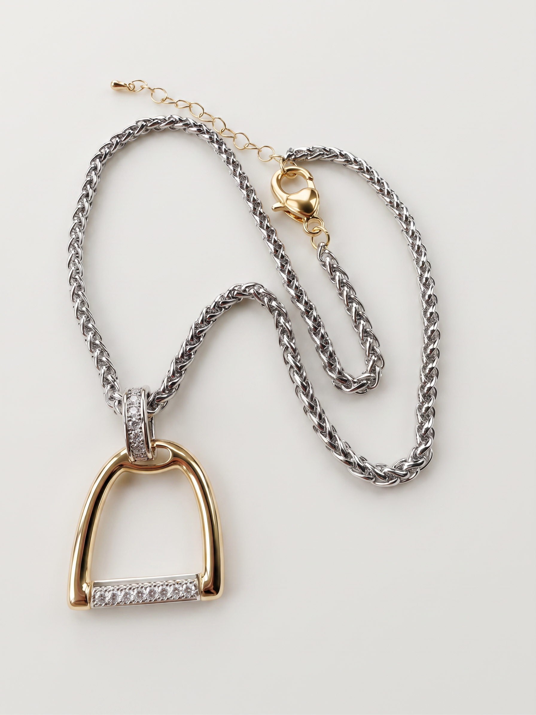 Equestrian Luxe Stirrup Necklace