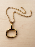 The One-of-a-Kind Vintage Gilded Stirrup Necklace