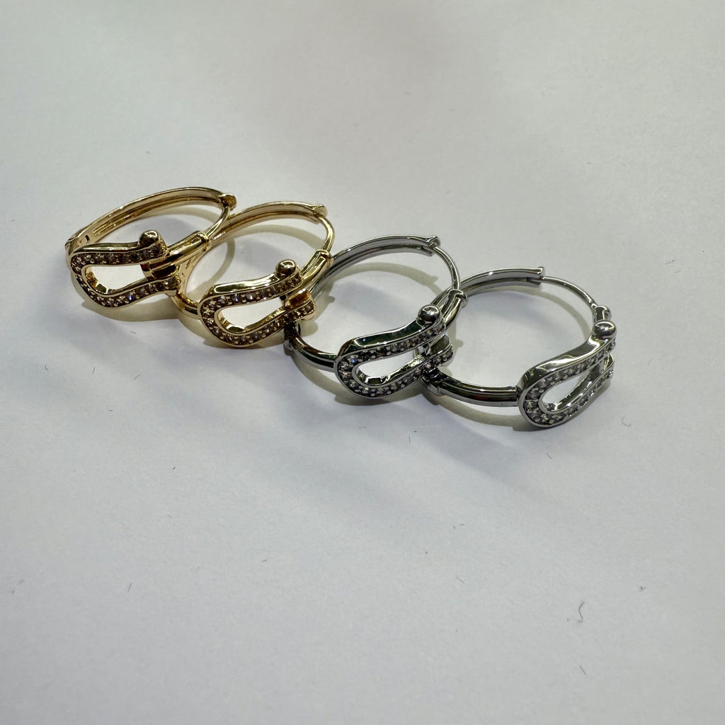 Stirrup Hoop Earrings