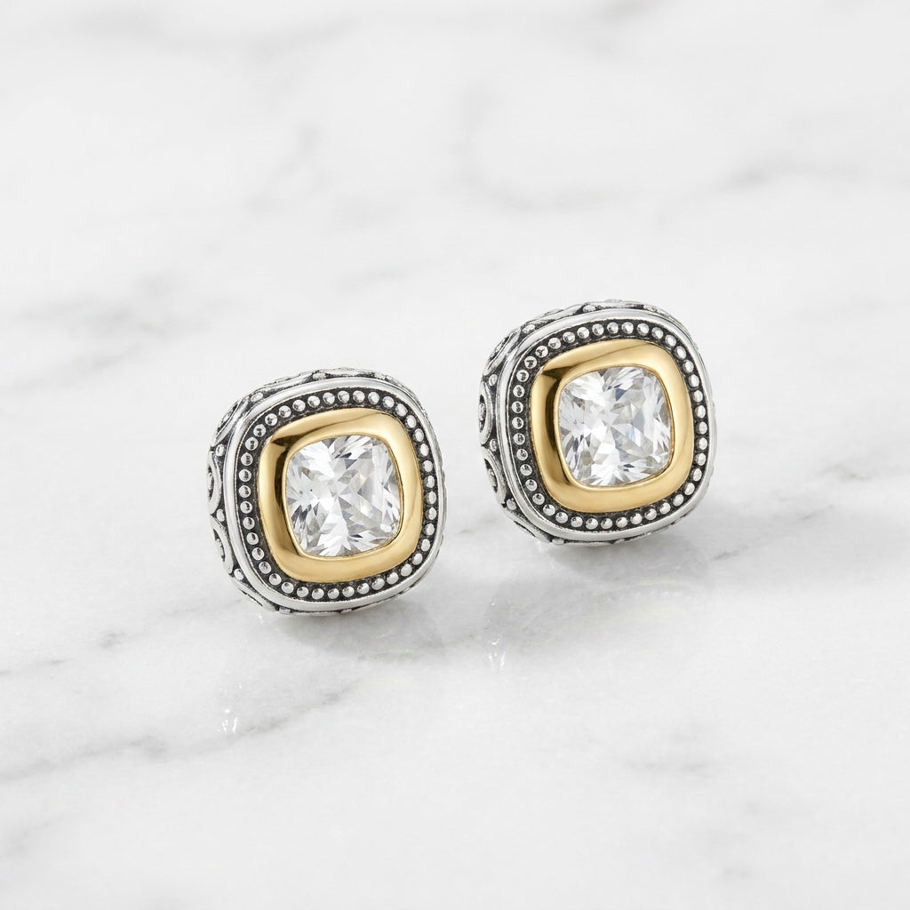Dual Toned Studs