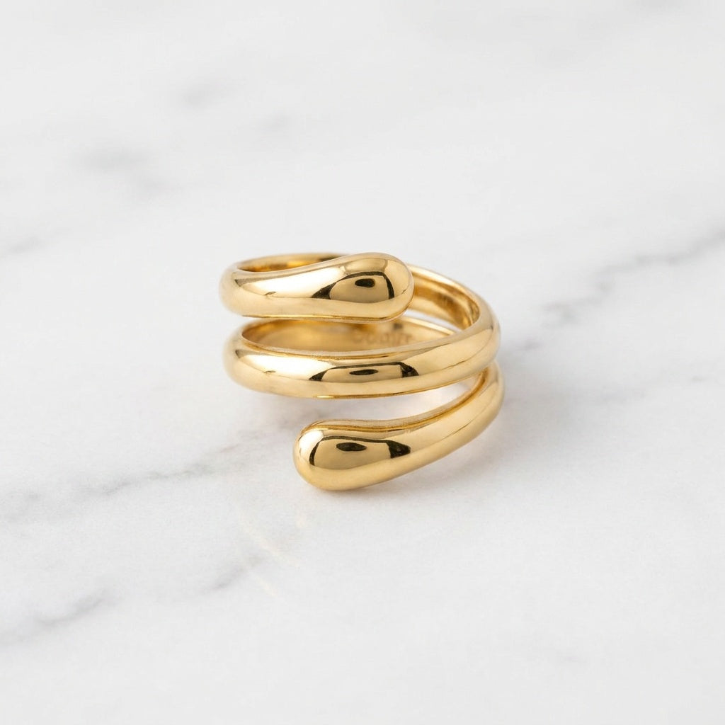 Golden Coil Ring