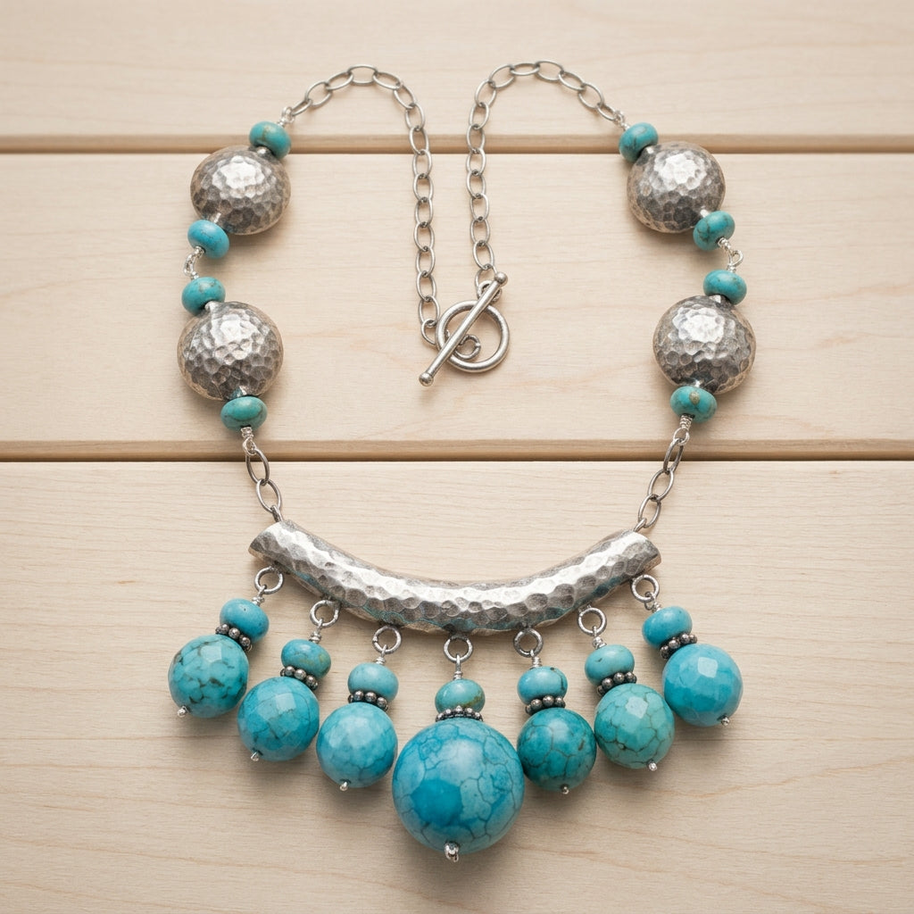 The Solara Turquoise Statement Necklace