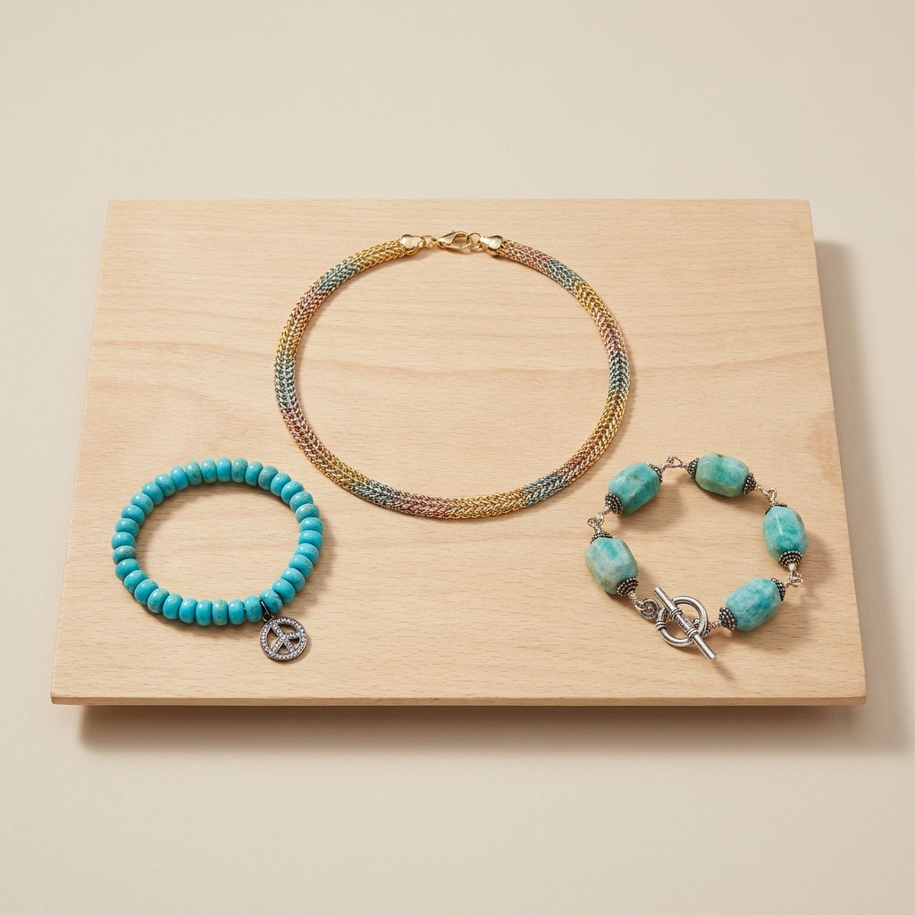 Aurora Mesh Collar Necklace