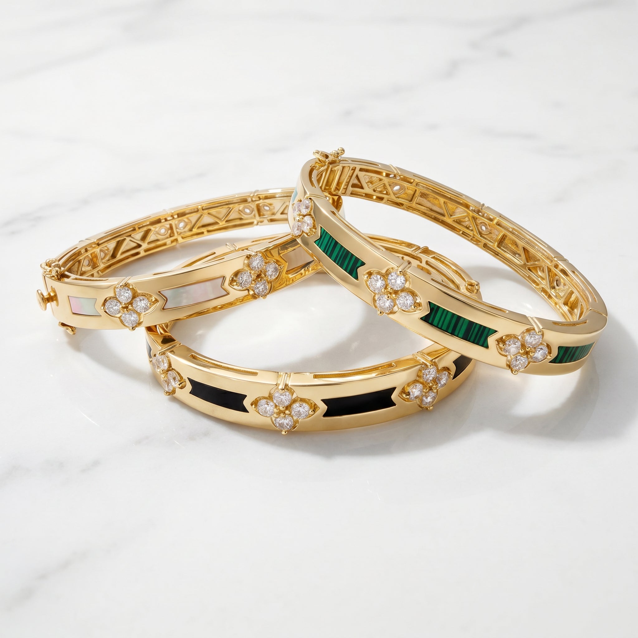 Heritage Clover Bangles