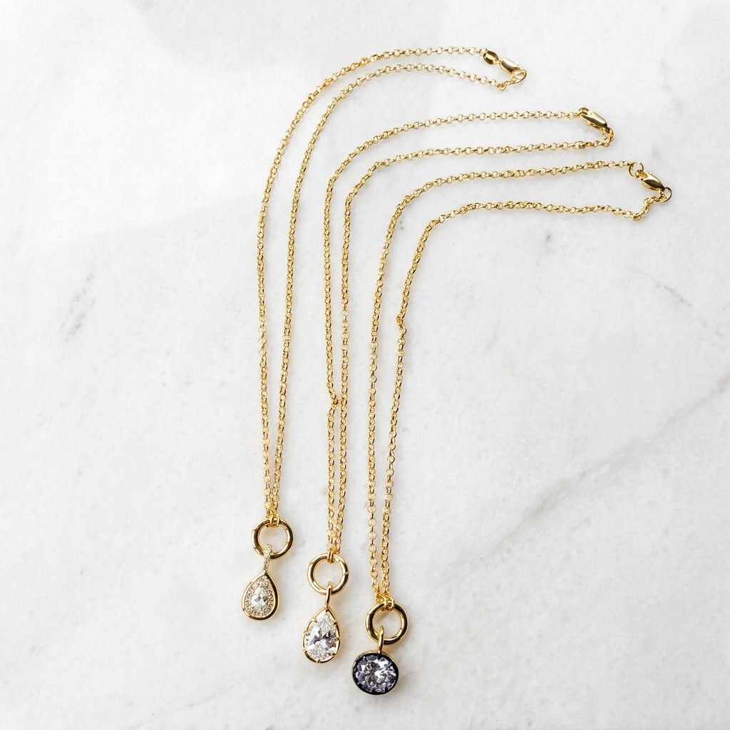 Golden Dewdrop Necklaces