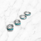 Turquoise Whisper Hoops