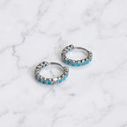 Turquoise Whisper Hoops