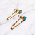 Turquoise Drop Studs