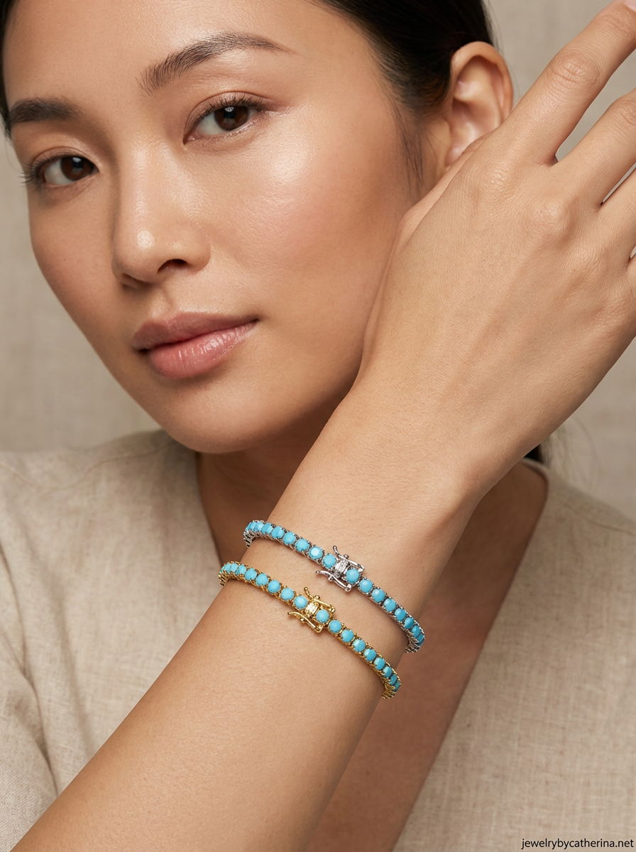 Turquoise Riviera Tennis Bracelet