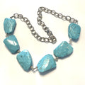 Sedona Chunky Turquoise Slab Statement Necklace
