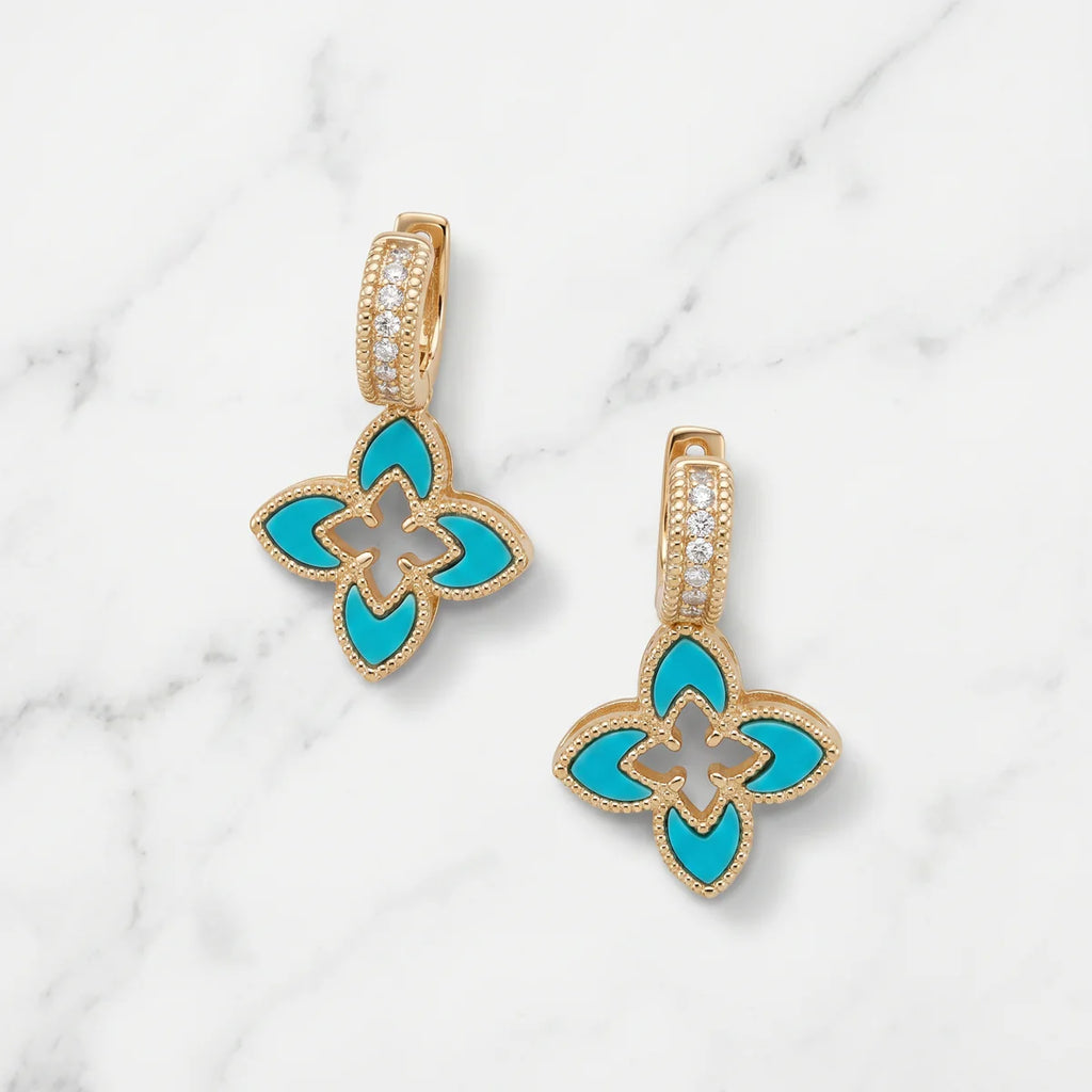 Fleur Quatrefoil Earrings
