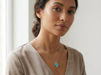 Divine Elegance Turquoise Cross Necklace