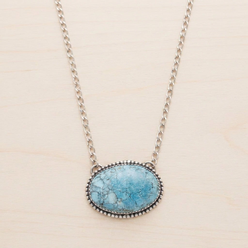 Azure Heirloom Pendant Necklace