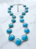 Turquesa Bold Turquoise & Sterling Silver Statement Necklace