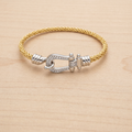 Two Toned Buckle Bracelet