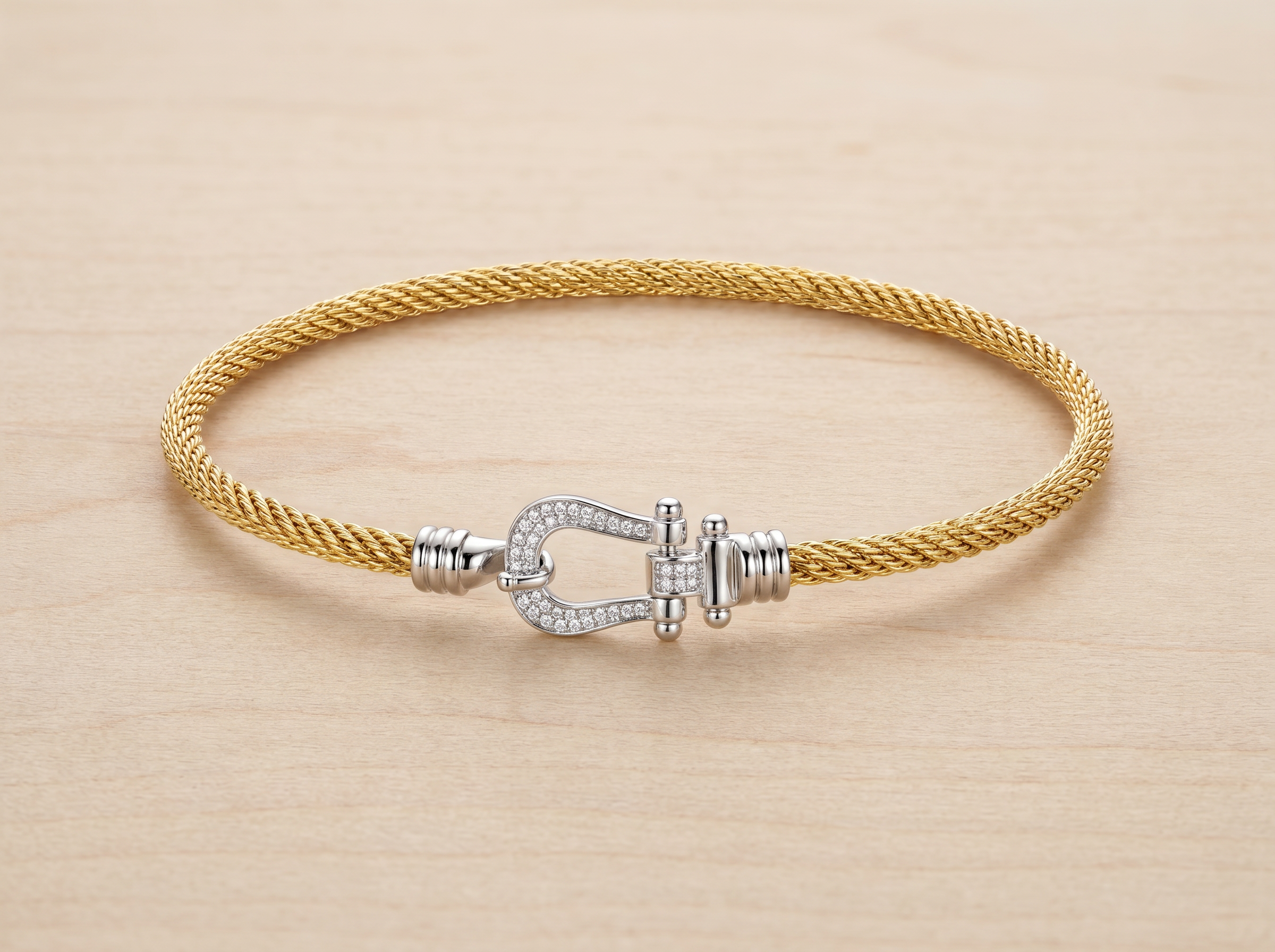 Two Toned Buckle Choker