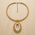 One-of-a-Kind Gold-Filled Natural Bone Pendant Necklace