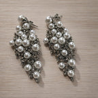 Céleste Vintage Faux Pearl Cascade Earrings