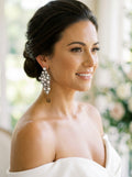 Céleste Vintage Faux Pearl Cascade Earrings