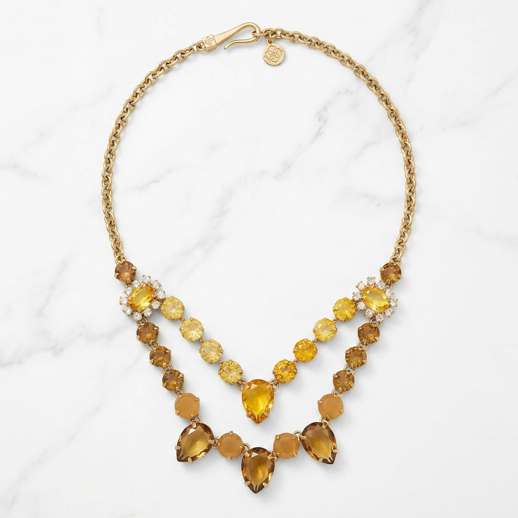 Honeylight Amber Vintage Necklace