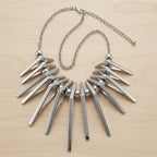 Nocturne One-of-a-Kind Vintage Stainless Steel Statement Necklace