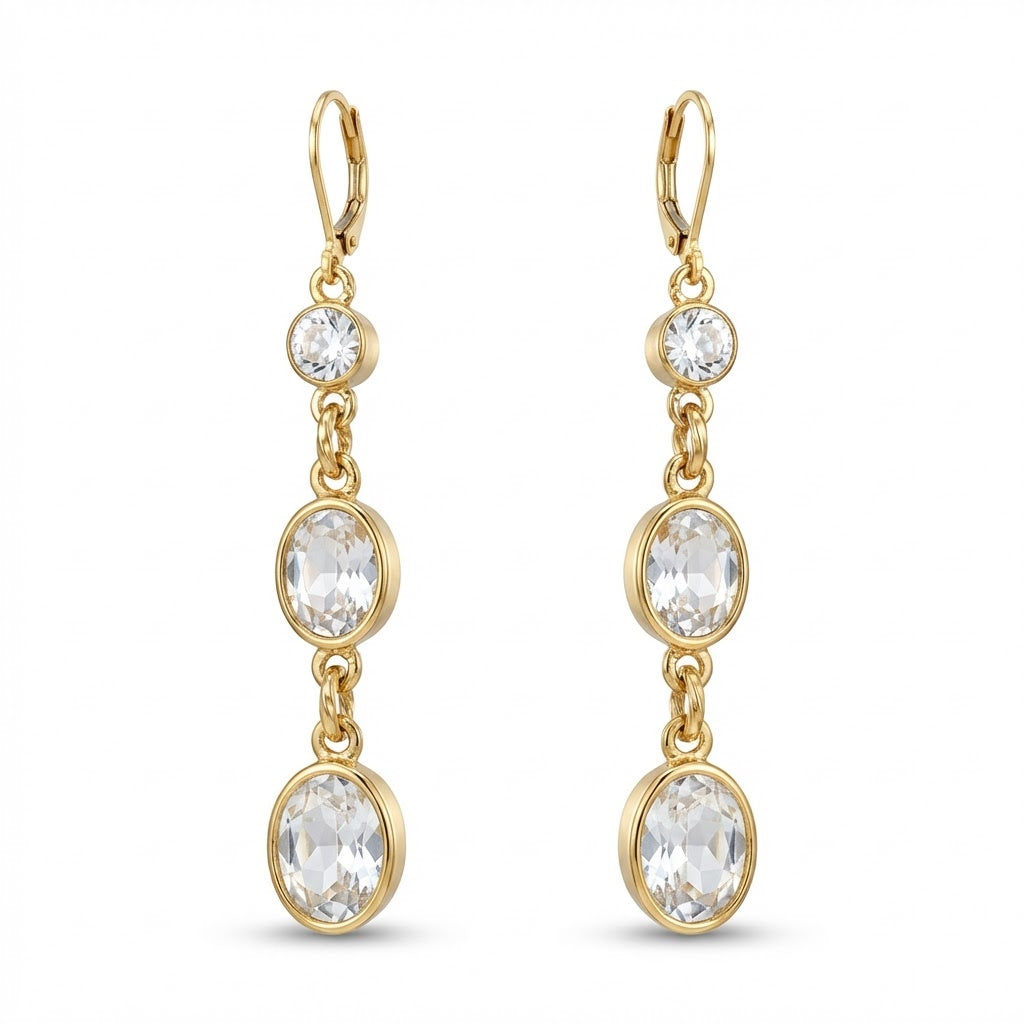 Twilight Sparkle: Vintage Quartz Drop Earrings