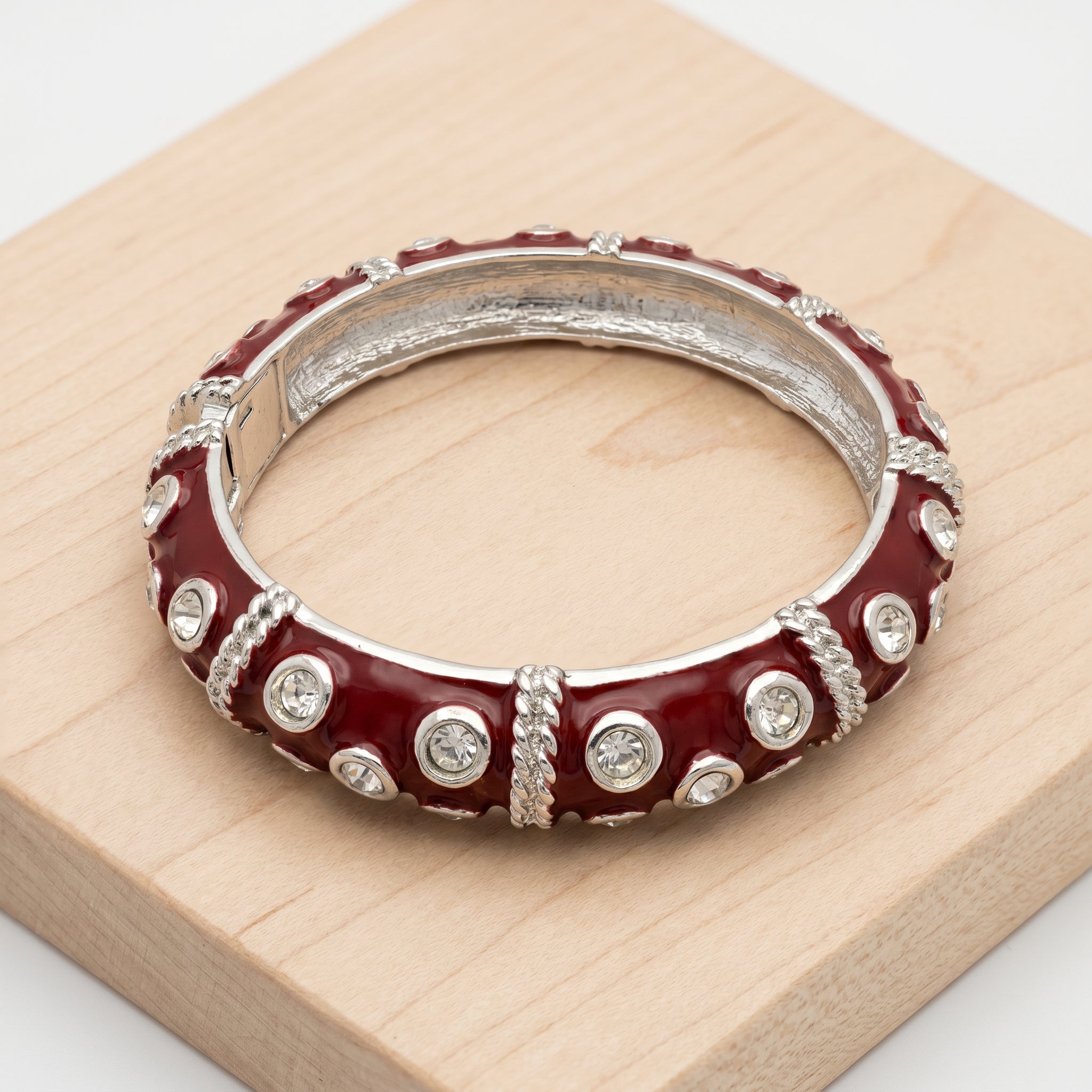 Rouge Étoile One-of-a-Kind Vintage Hinged Bangle
