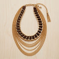 Sable Cascade One-of-a-Kind Vintage Gold-Filled Ribbon Necklace