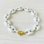 Marina Enamel Puffed Mariner Chain Bracelet