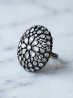 Constellation White Topaz Dome Cocktail Ring