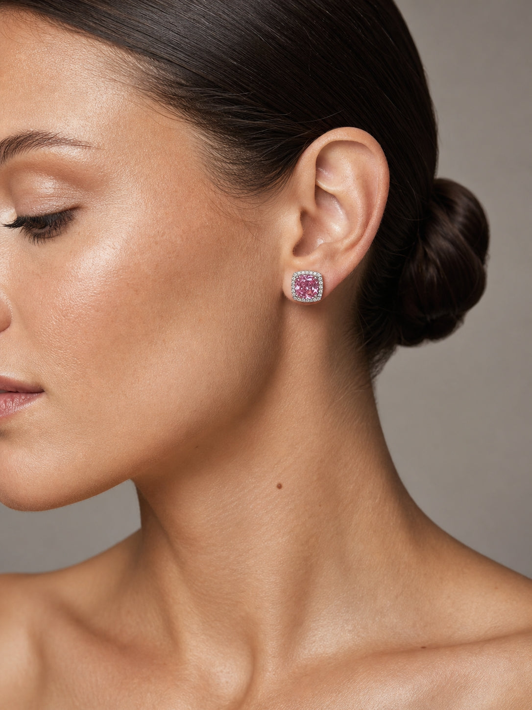 Princess Cushion Studs