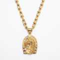 Equestrian Fortune Gold Filled Horseshoe Necklace - Year of the Horse Collection