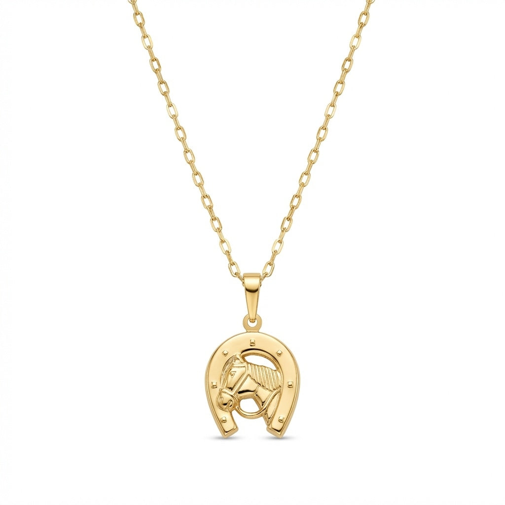 Year of the Horse Lucky Horseshoe Necklace