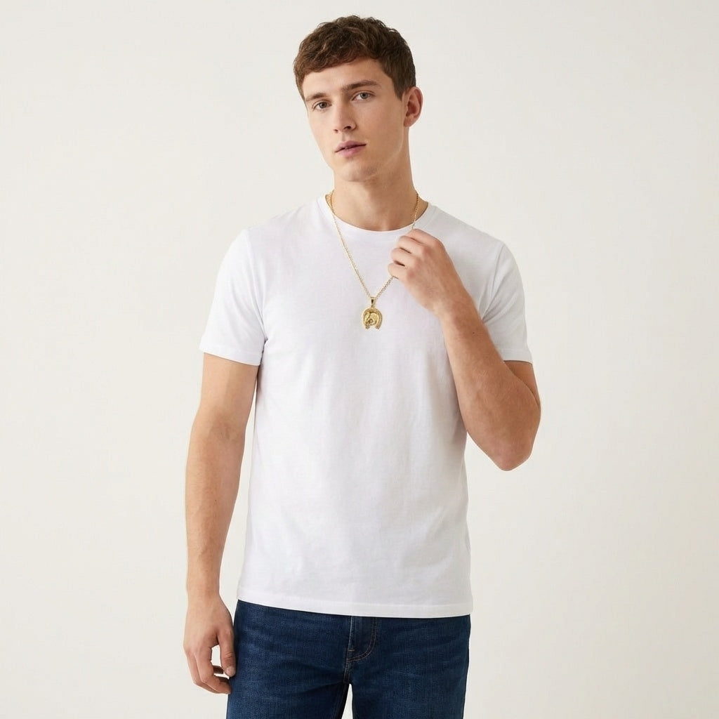 Year of the Horse Lucky Horseshoe Necklace