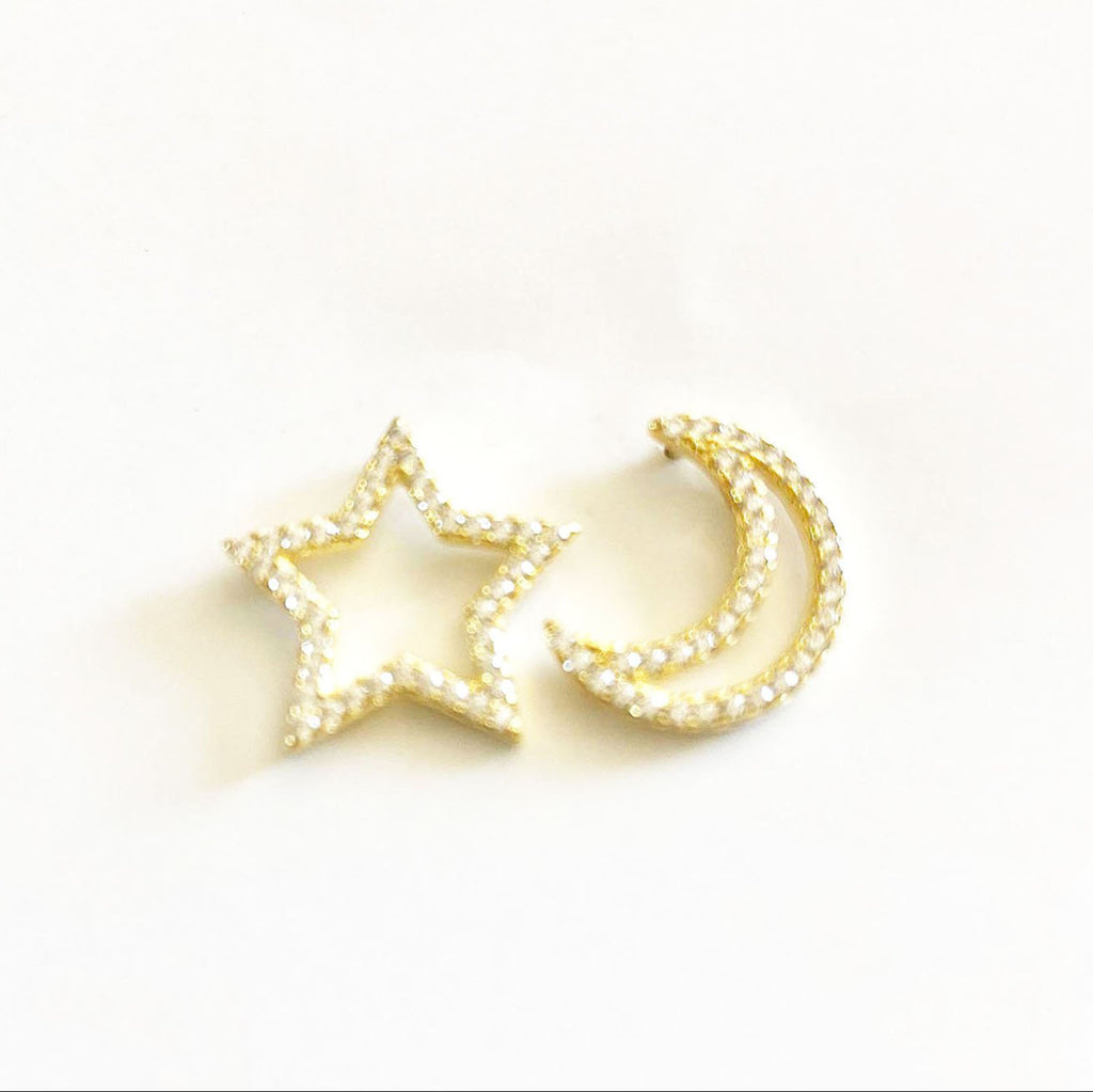 Moon and Starlight Earrings
