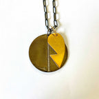 Gold Half Heart Pendant
