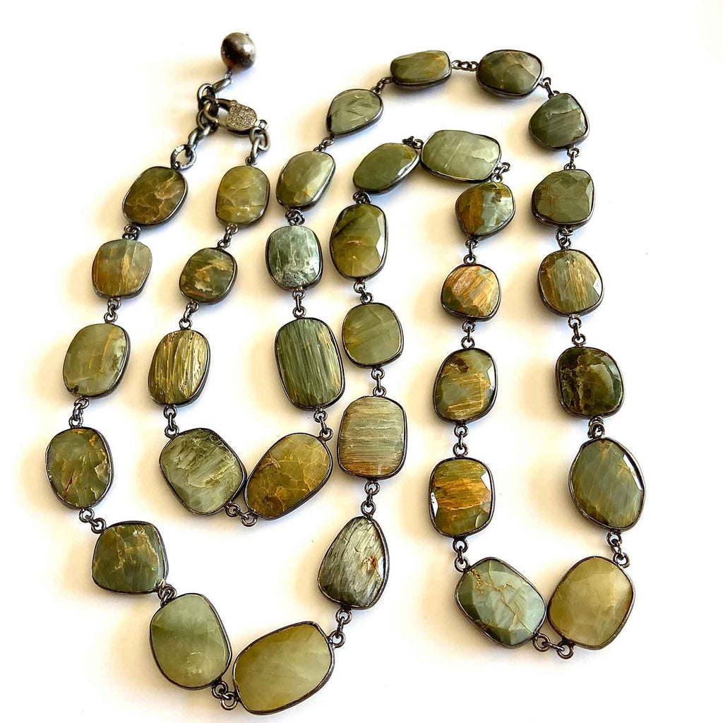 Wild Garden Moss Agate Necklace