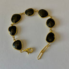 Black Onyx Gold Bracelet