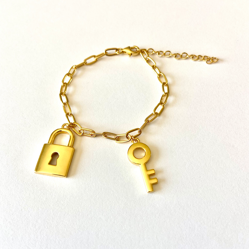 Locket and key bracelet