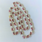 Rosé One of a Kind Faceted Morganite Bezel Station Necklace