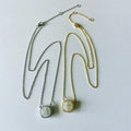 Square Cut Moonstone Necklace